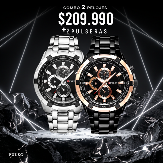 COMBO 398: 2 RELOJES X $209.990