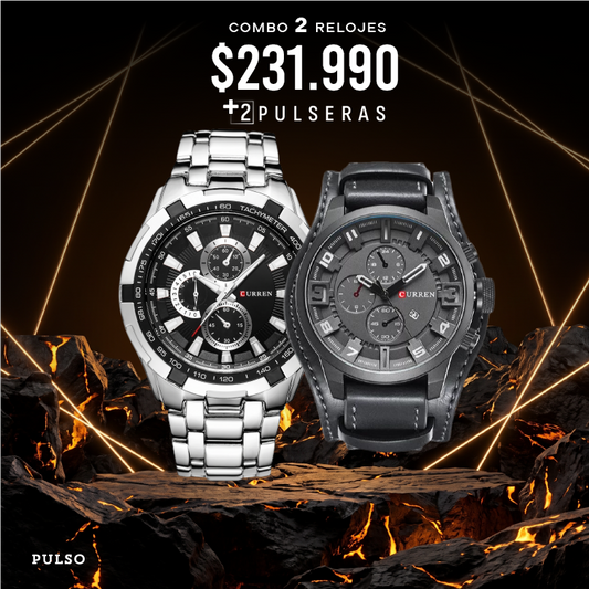 COMBO 418: 2 RELOJES X $231.990