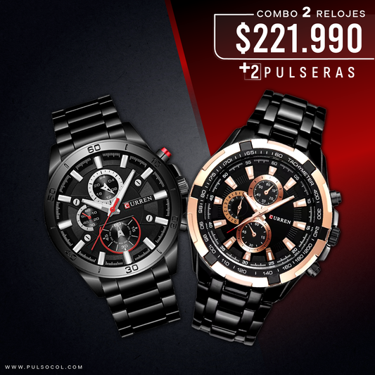 COMBO 503: 2 RELOJES X $ 221,990