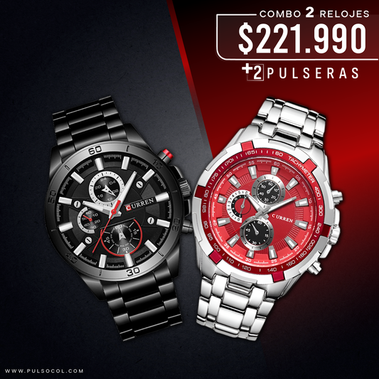 COMBO 504: 2 RELOJES X $ 221,990