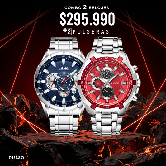 COMBO 566: 2 RELOJES X $295.990