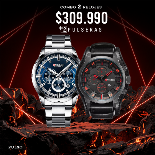 COMBO 582: 2 RELOJES X $309.990