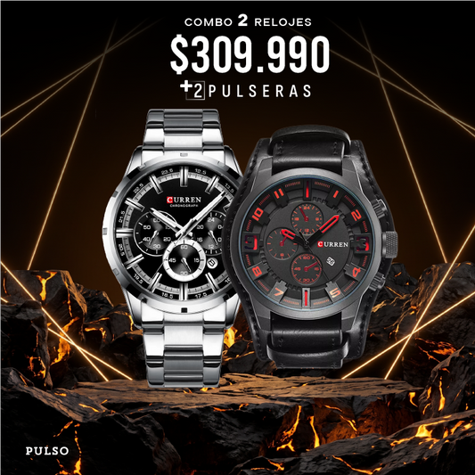 COMBO 595: 2 RELOJES X $309.990