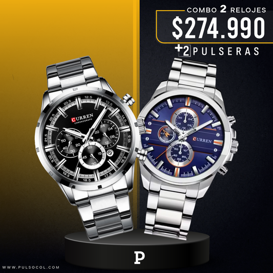 COMBO 596: 2 RELOJES X $274.990