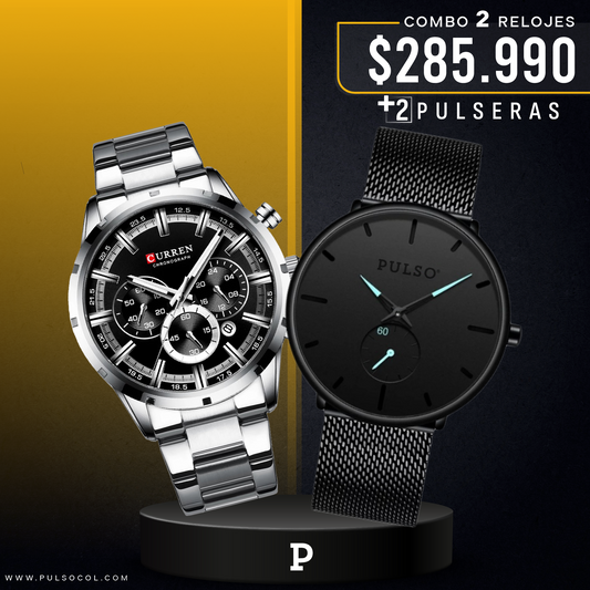 COMBO 624: 2 RELOJES X $285.990