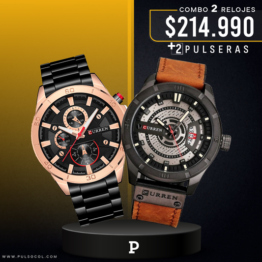 COMBO 627: 2 RELOJES X $214.990