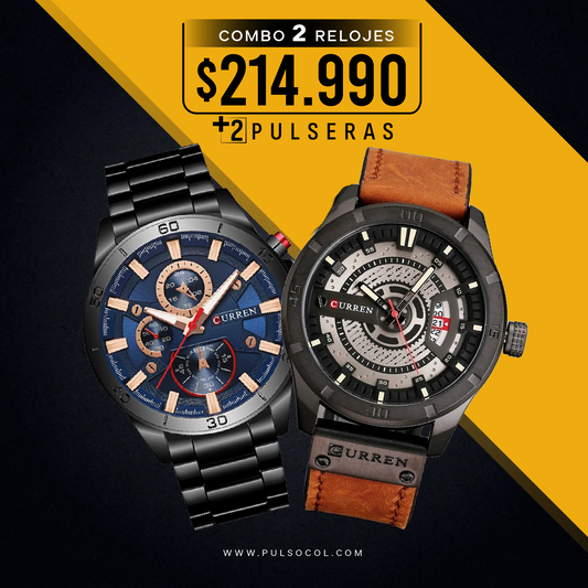 COMBO 632: 2 RELOJES X $214.990
