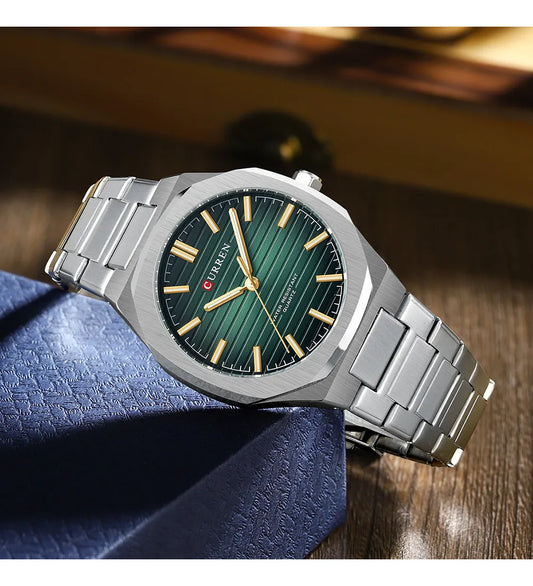 Reloj Curren 980 Plata/Verde
