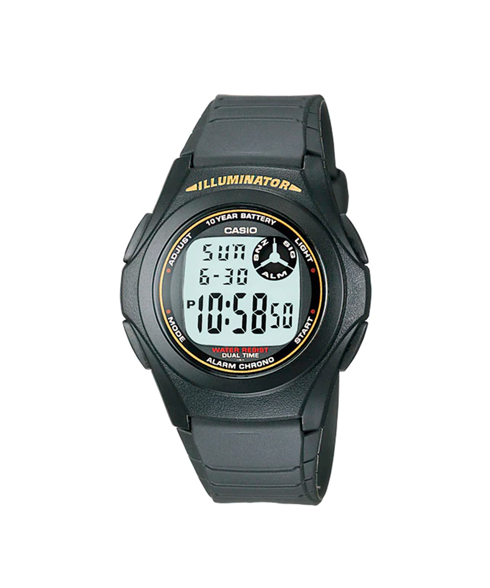 Reloj Casio F-200W-9A Negro