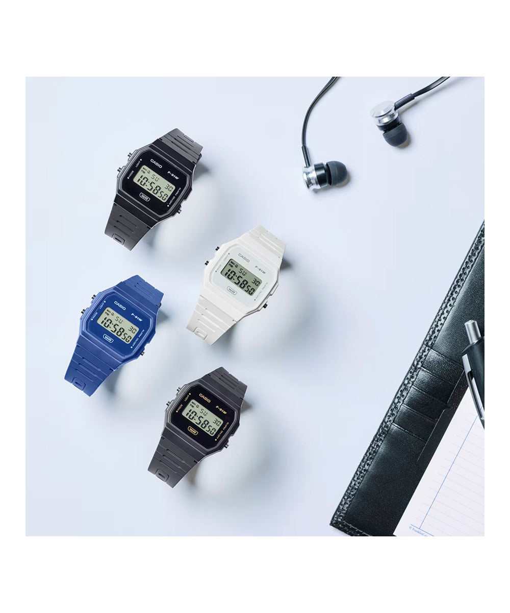 Reloj Casio F-91WB-2A1 Azul