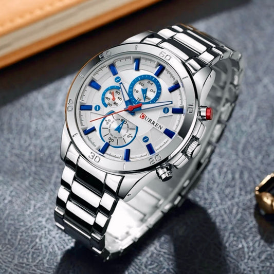 Reloj Curren REF: 242 Plata/Blanco
