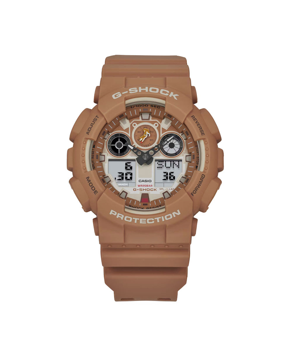Reloj Casio G-Shock GA-100SHB-5A Café