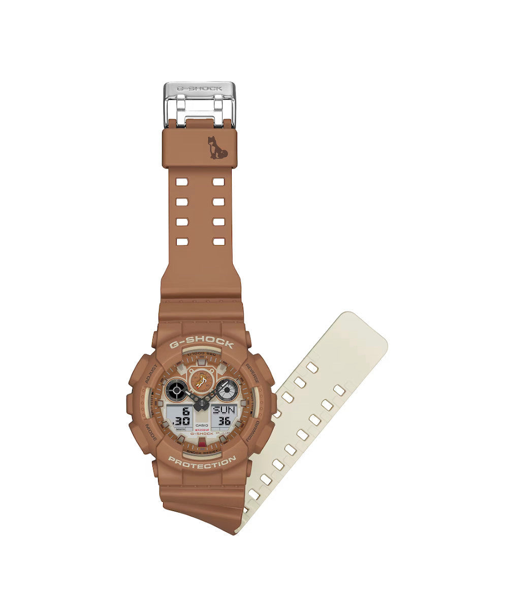 Reloj Casio G-Shock GA-100SHB-5A Café