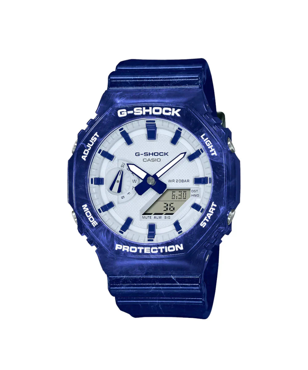 Reloj Casio G-Shock GA-2100BWP-2A Azul