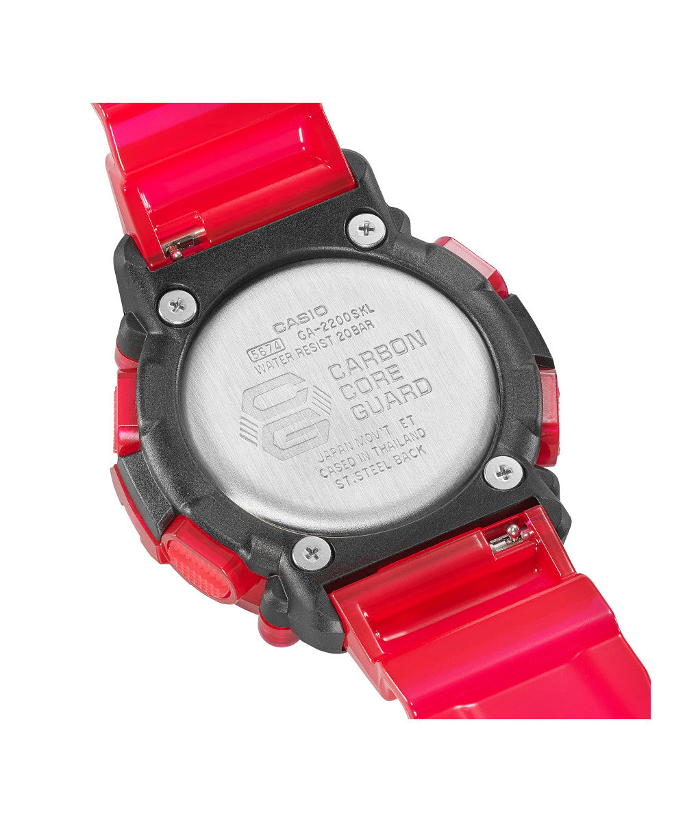 Reloj Casio G-Shock GA-2200SKL-4A Rojo