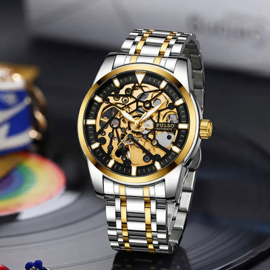 Reloj PULSO Ref. 2919 Plata/Negro/Dorado