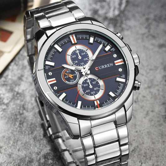 Reloj Curren 871 Plata/Azul