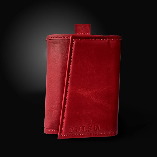 Billetera Pulso Ref: 992 Rojo/Cuero Rojo