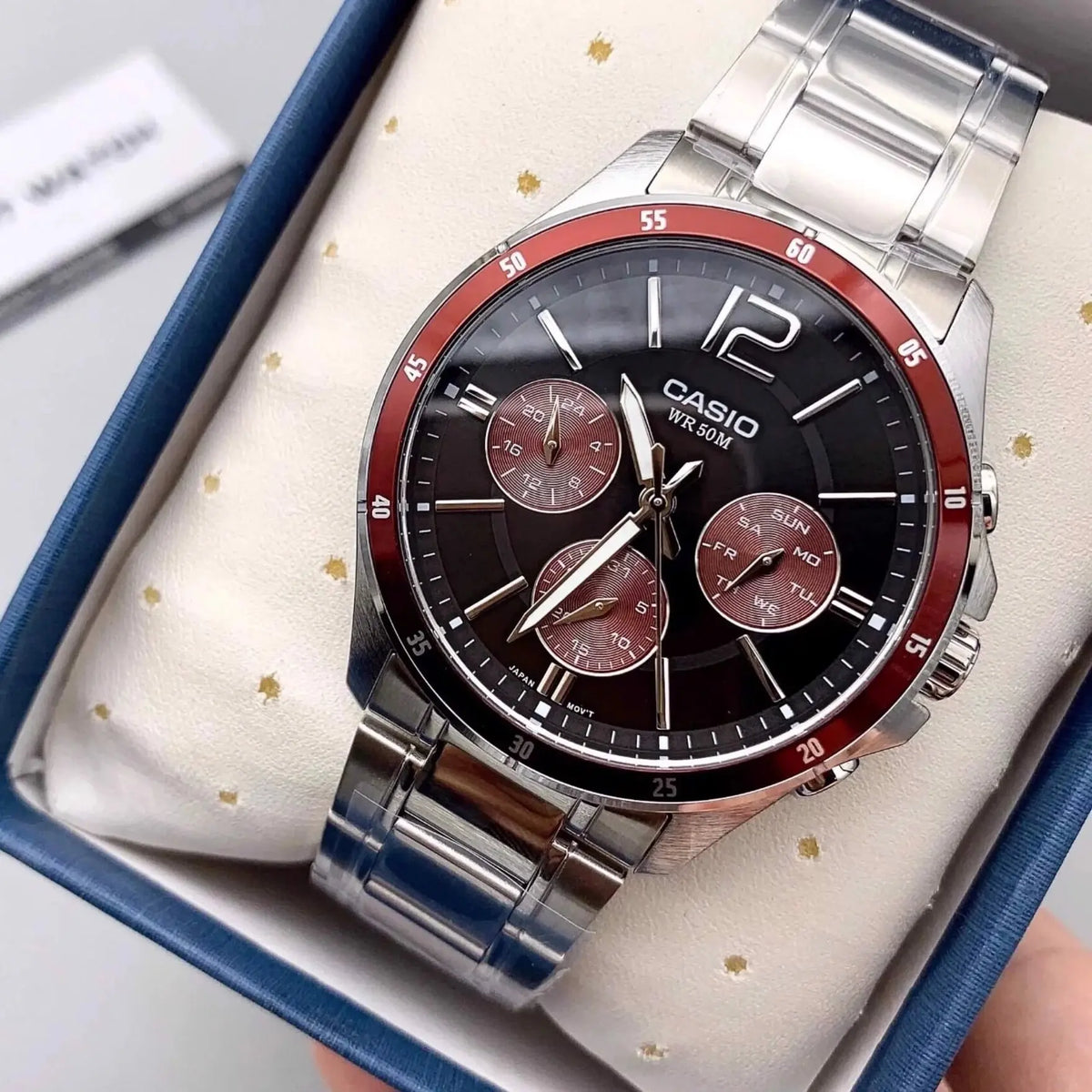 Reloj Casio MTP-1374D-5AV Café