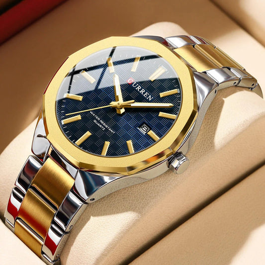 Reloj Curren Ref.916 Plata/Dorado/Azul