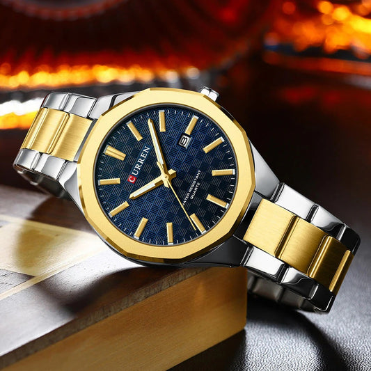 Reloj Curren Ref.916 Plata/Dorado/Azul