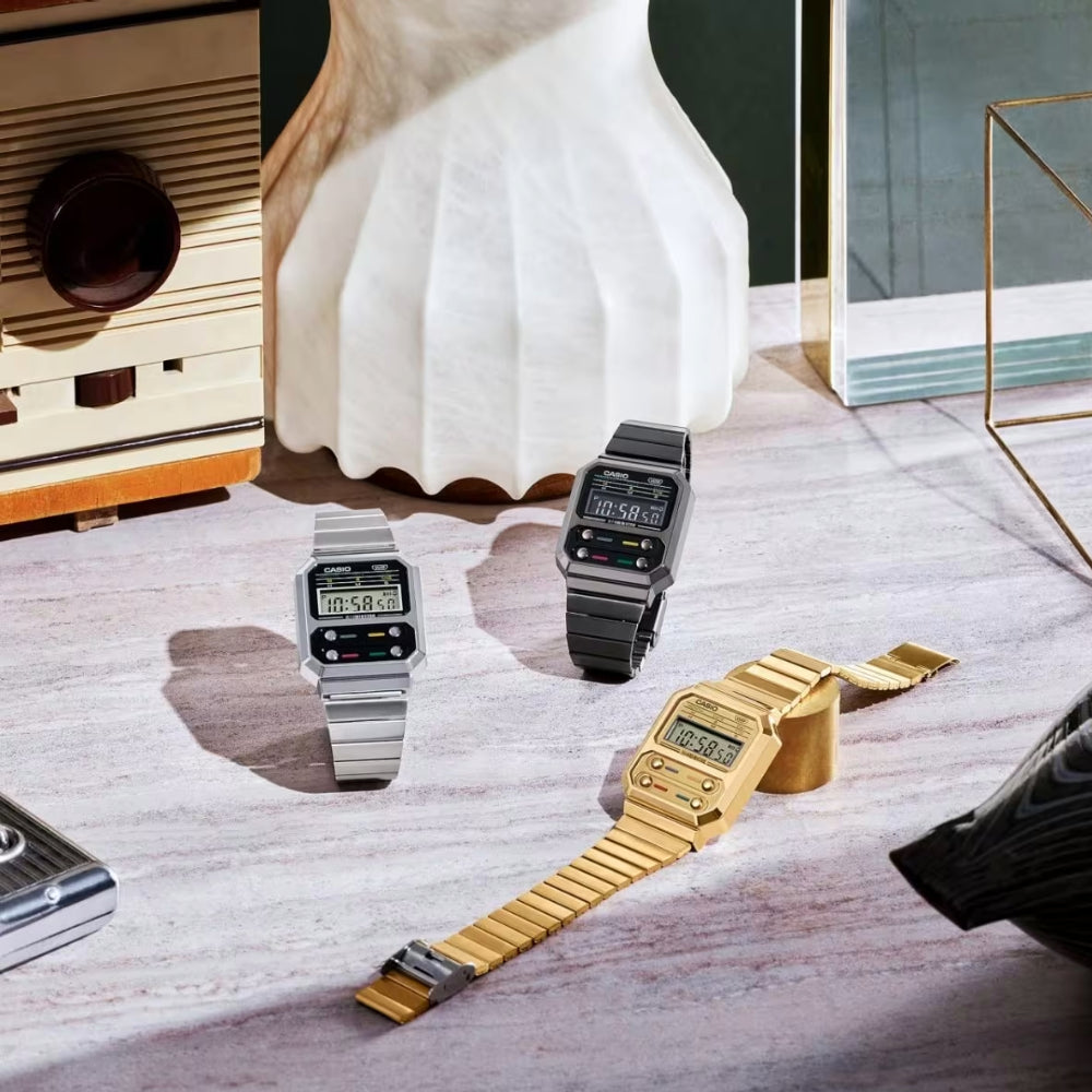 Reloj Casio Vintage A100WE-1A Plateado