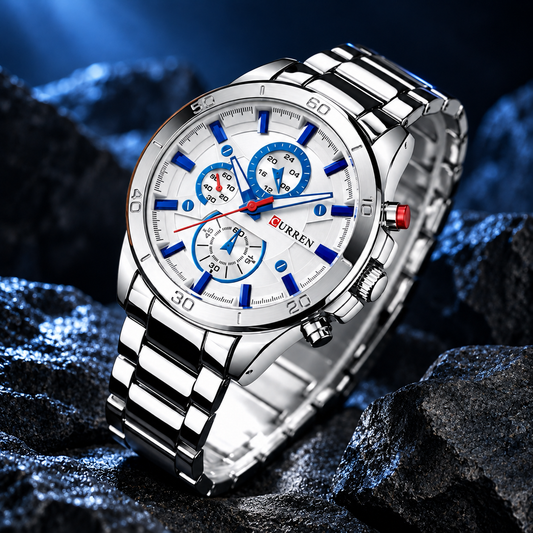 Reloj Curren REF: 242 Plata/Blanco