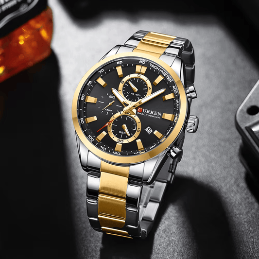 Reloj Curren Ref. 835 Plata/Negro/Dorado