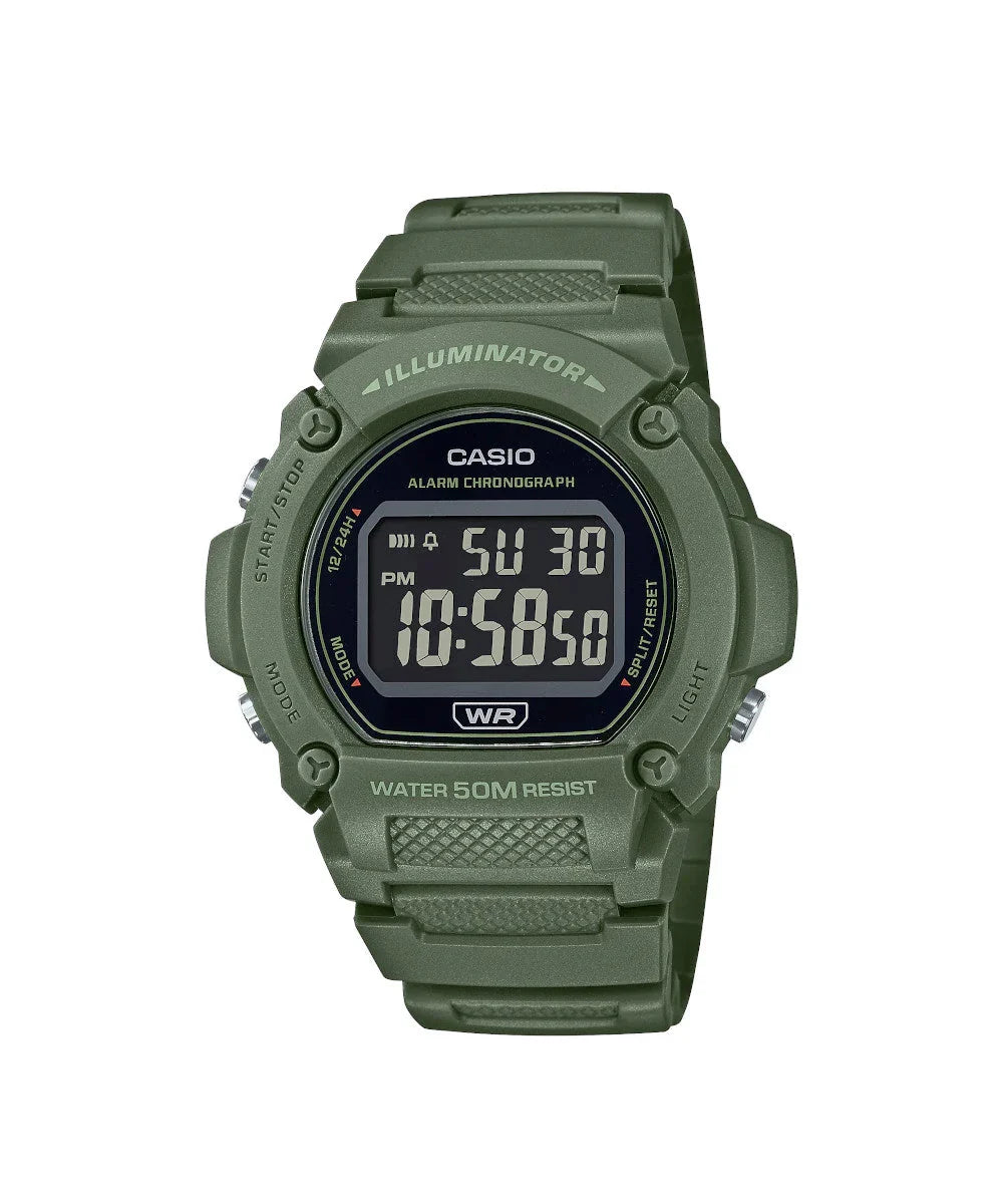 Reloj Casio W-219HC-3BV Verde
