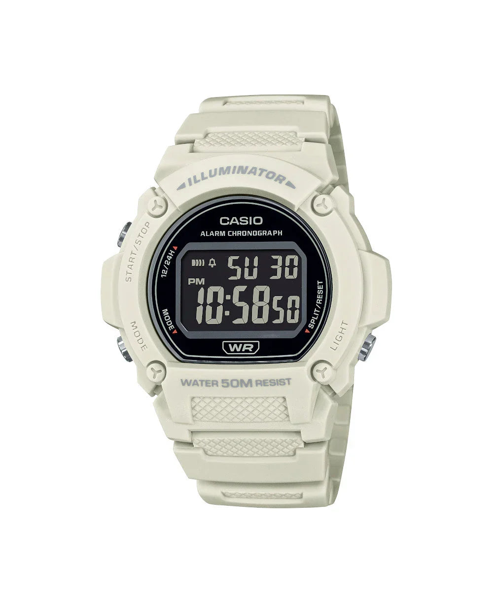 Reloj Casio W-219HC-8BV Blanco