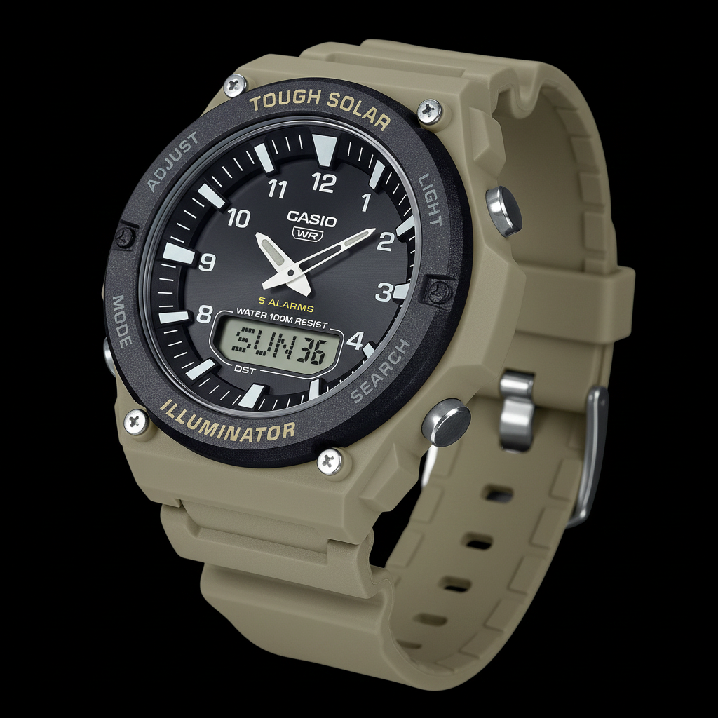 Reloj Casio AQS-820W-5AV Beige