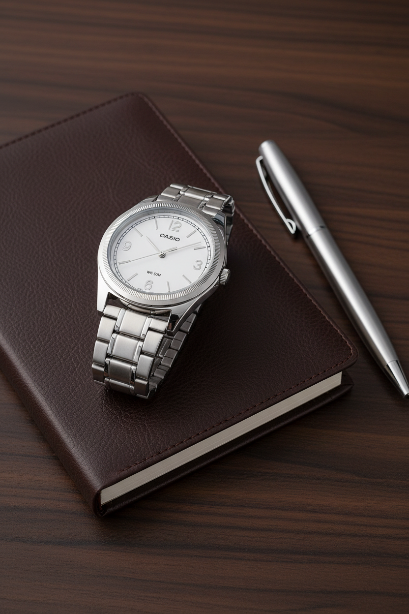 Reloj Casio MTP-B210D-7AV Blanco