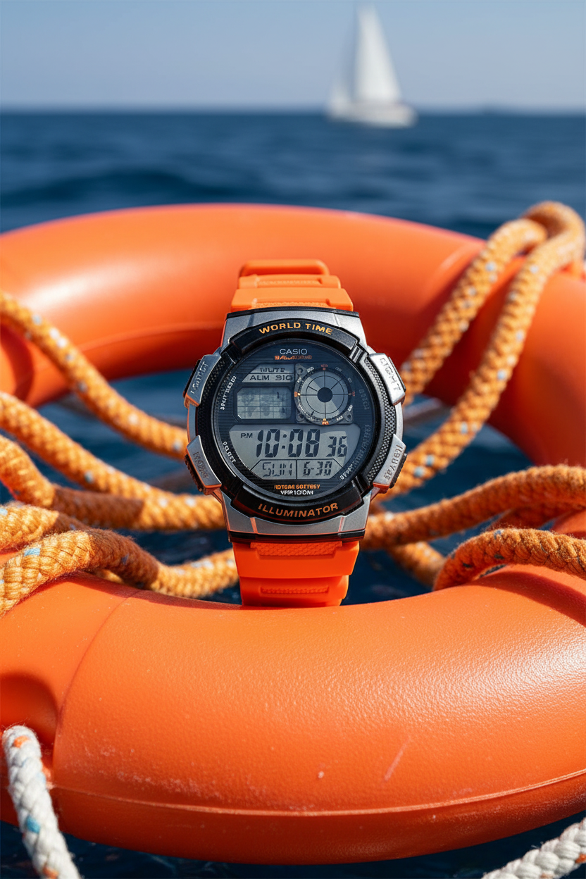 Reloj Casio AE-1000W-4BV Naranjado