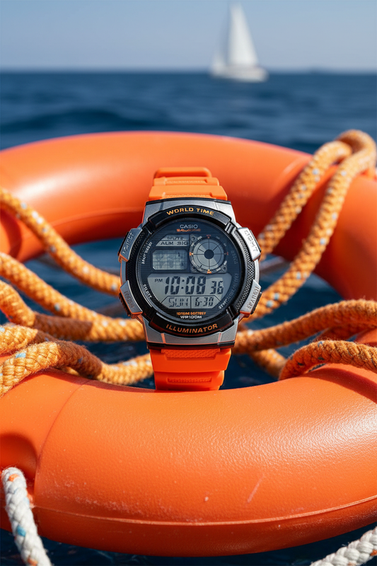 Reloj Casio AE-1000W-4BV Naranjado