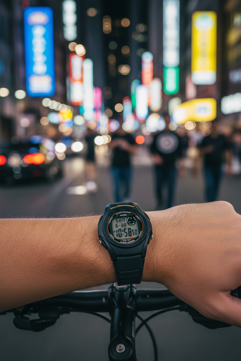 Reloj Casio F-200W-9A Negro
