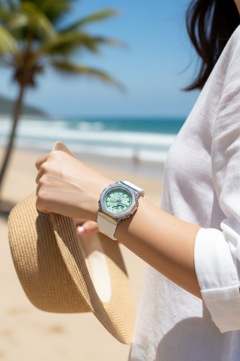 Reloj Casio G-Shock GM-S2110SR-7A Blanco