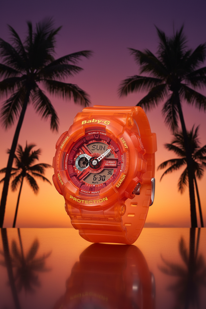Reloj Casio Baby-G BA-110JM-4A Naranja