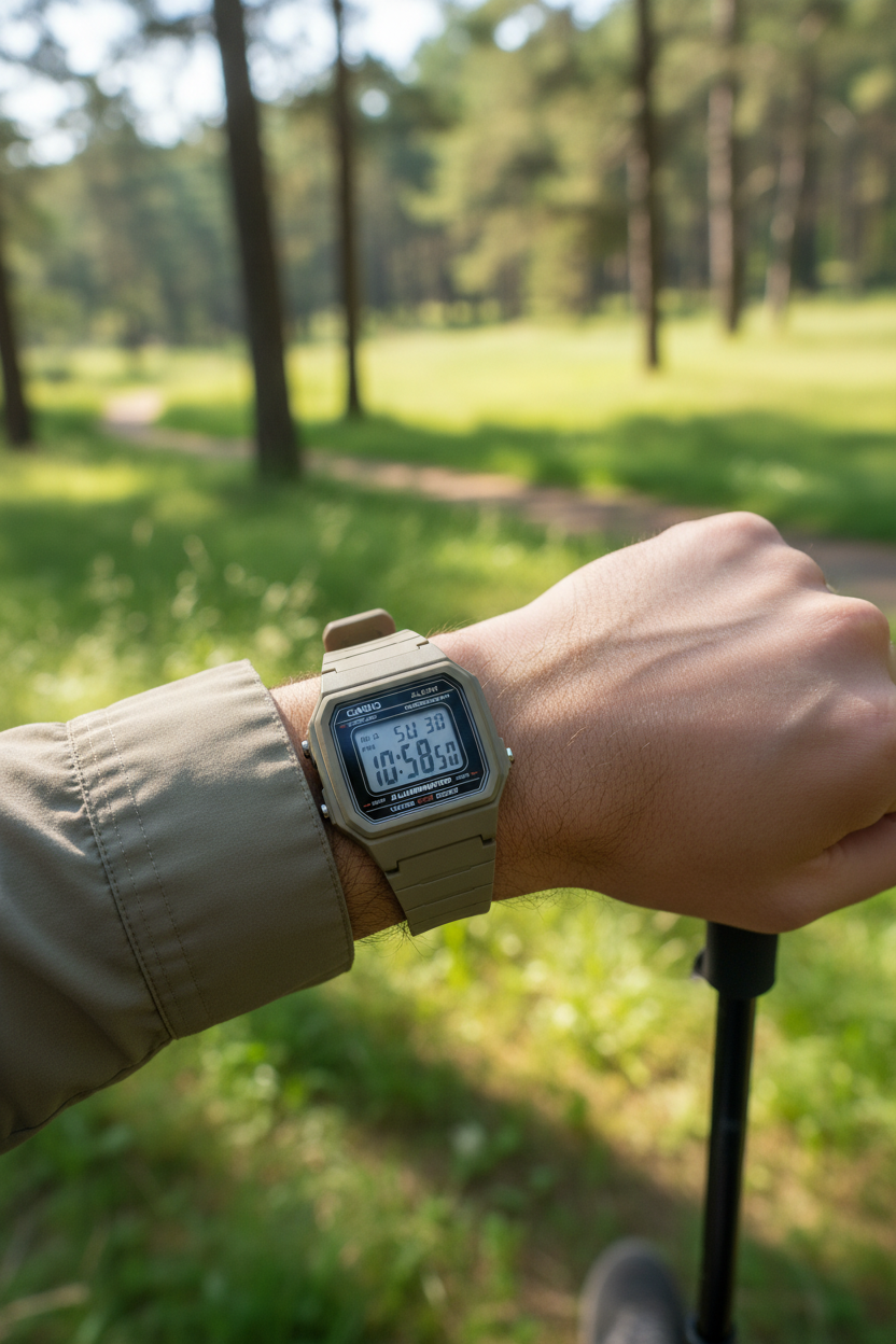 Reloj Casio W-217H-5AV Café