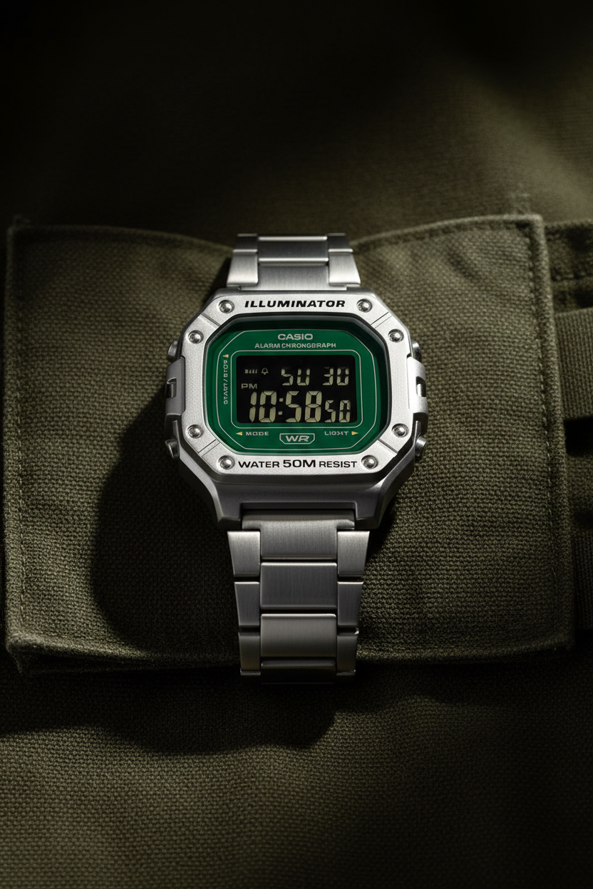 Reloj Casio W-218HD-3AV Verde
