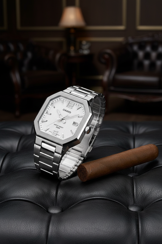 Reloj Casio MTP-B195D-7AV Blanco
