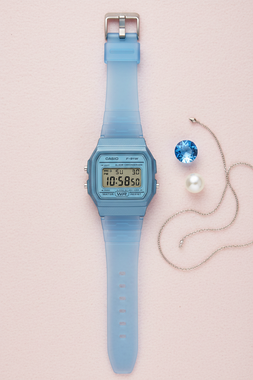 Reloj Casio F-91WS-2 Azul