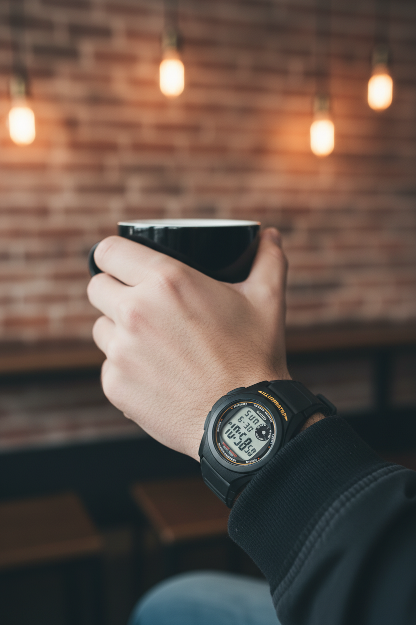 Reloj Casio F-200W-9A Negro