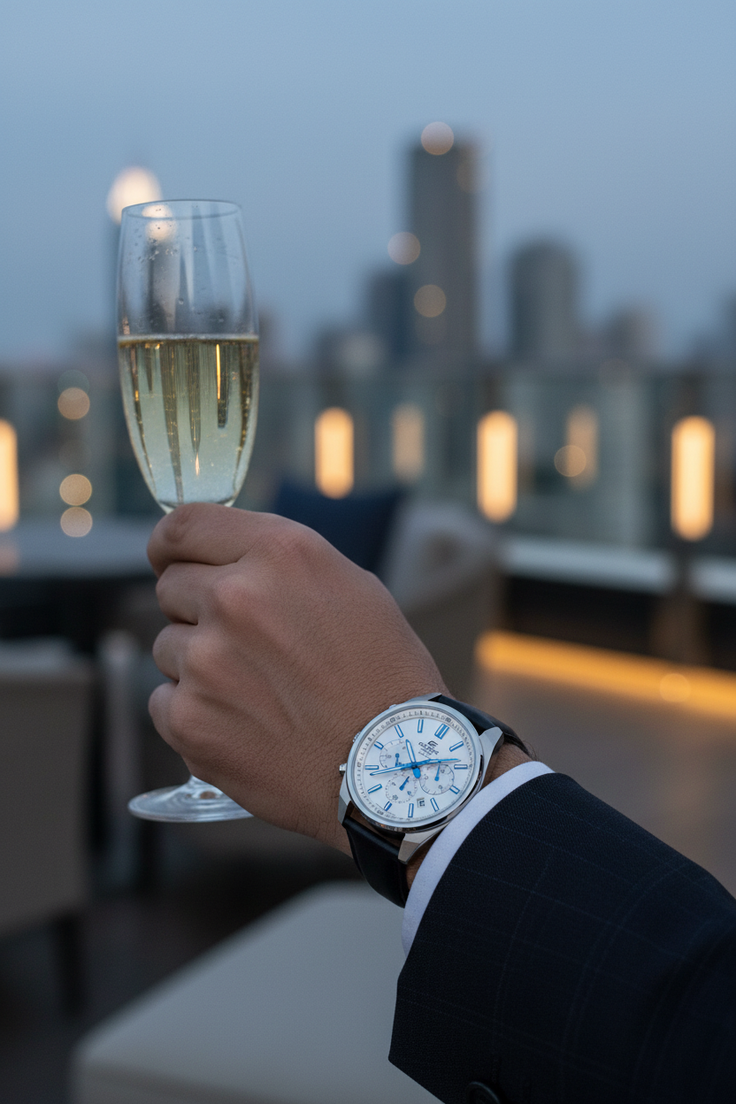 Reloj Casio Edifice EFV-650L-7AVU Blanco