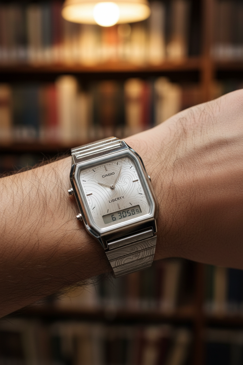 Reloj Casio Vintage AQ-230ELT-7A Plateado