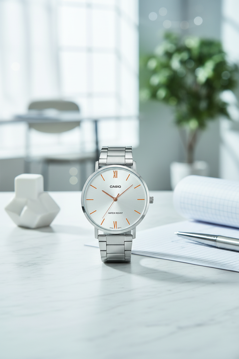 Reloj Casio MTP-VT01D-7BU Blanco