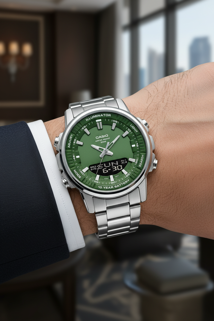 Reloj Casio AMW-880D-3AV Verde