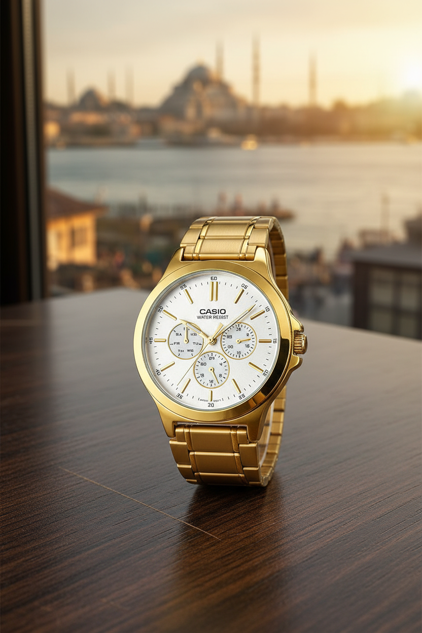 Reloj Casio MTP-V300G-7AU Blanco