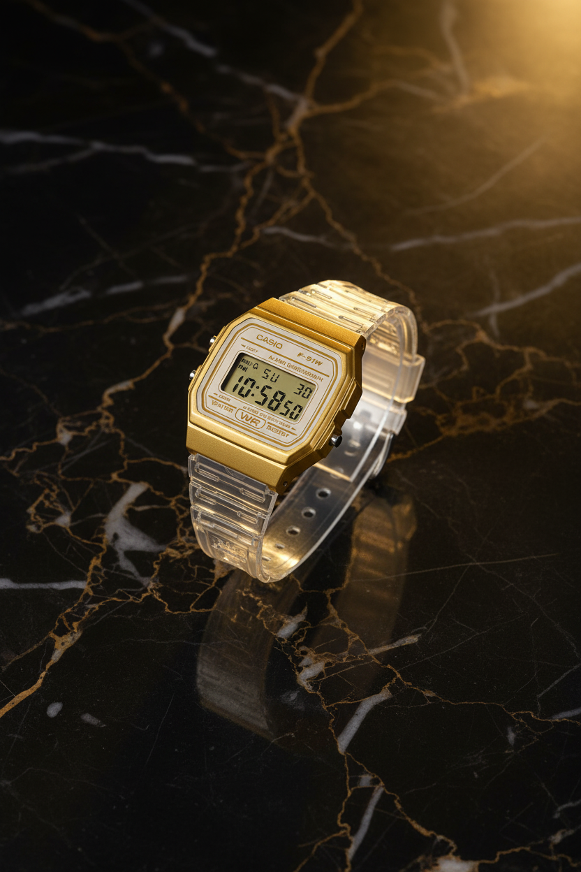 Reloj Casio Vintage F-91WS-7A2 Dorado
