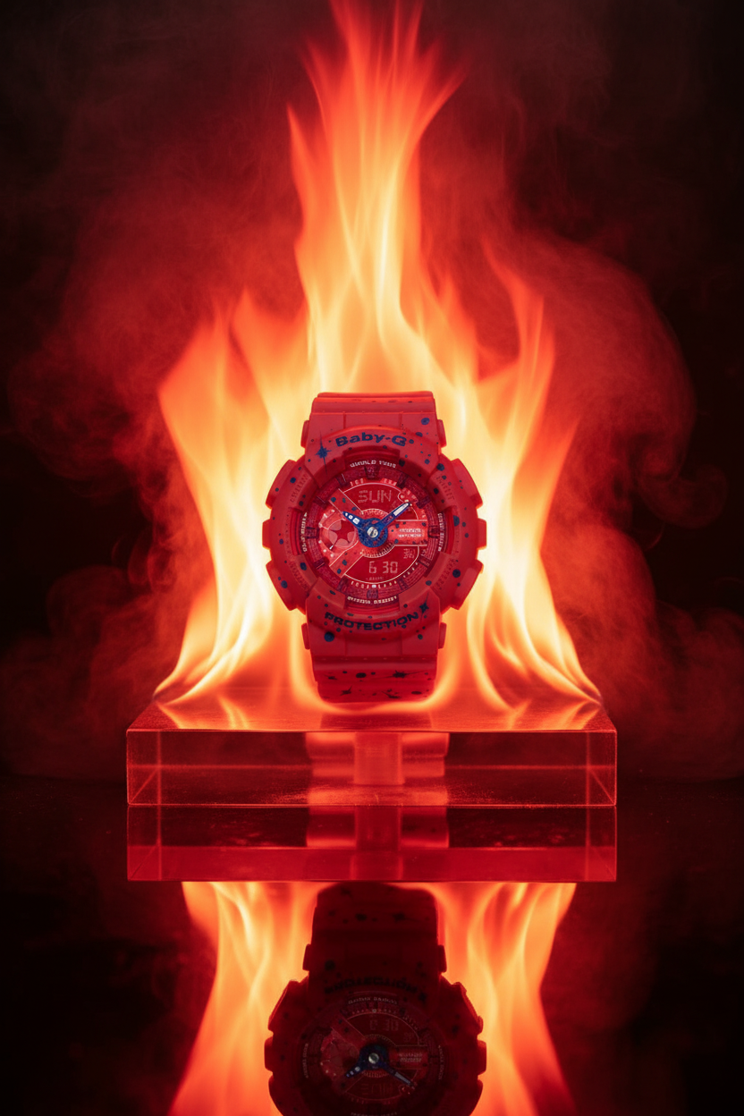Reloj Casio Baby-G BA-110ST-4A Rojo