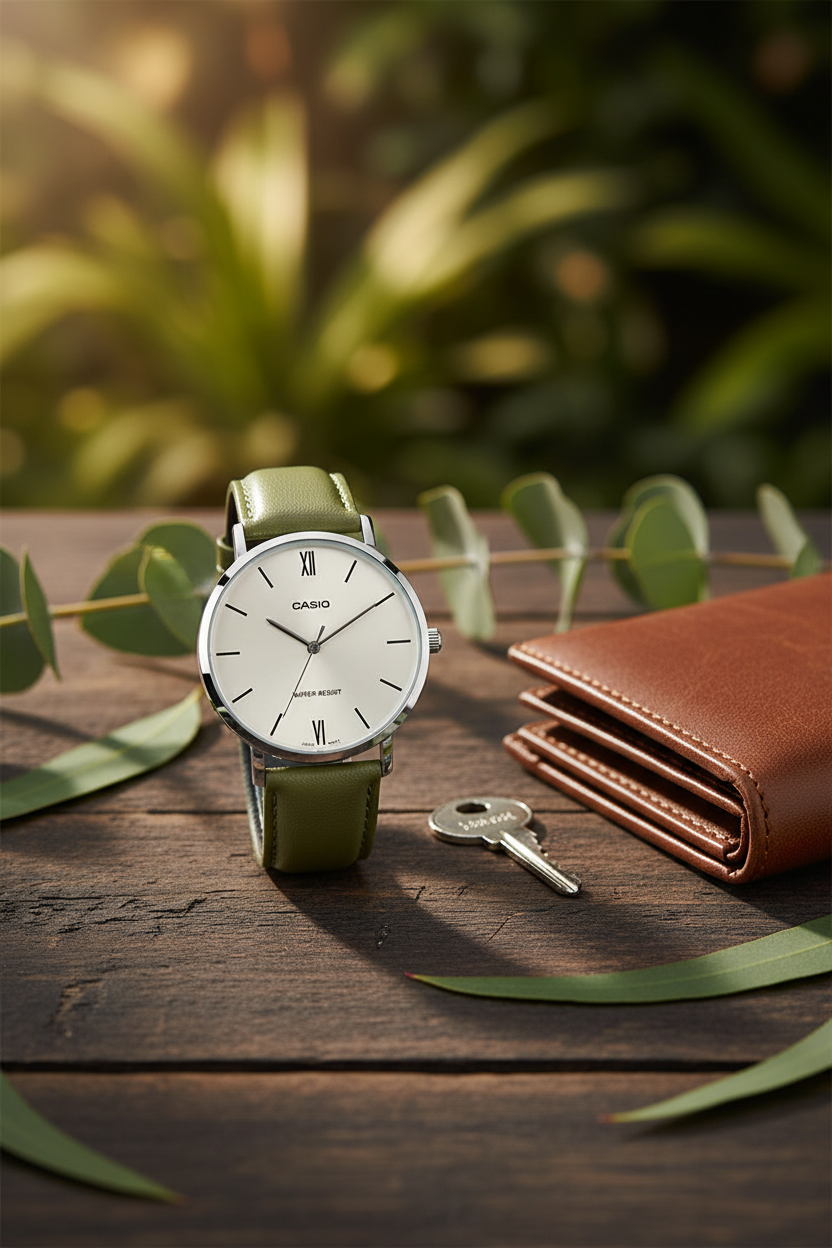 Reloj Casio MTP-VT01L-3BU Verde